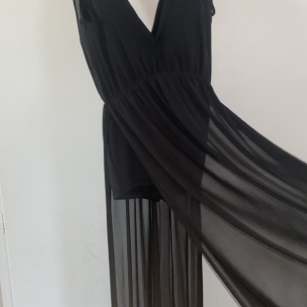 Sheer dress with shorts
